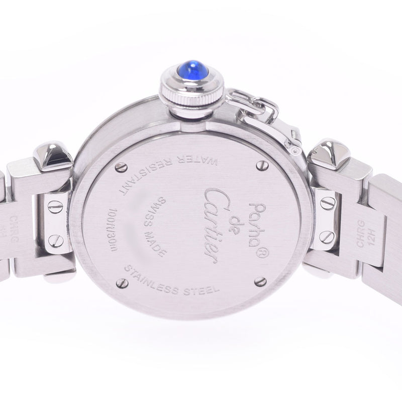 Cartier Cartier Cartier Miss Pasha Ladies SS Watch Quartz Silver Dial A Rank used Ginzo