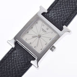 HERMES Hermes Lambusis HH1.210 Ladies SS/Leather Watch Quartz Silver Dial A Rank used Ginzo