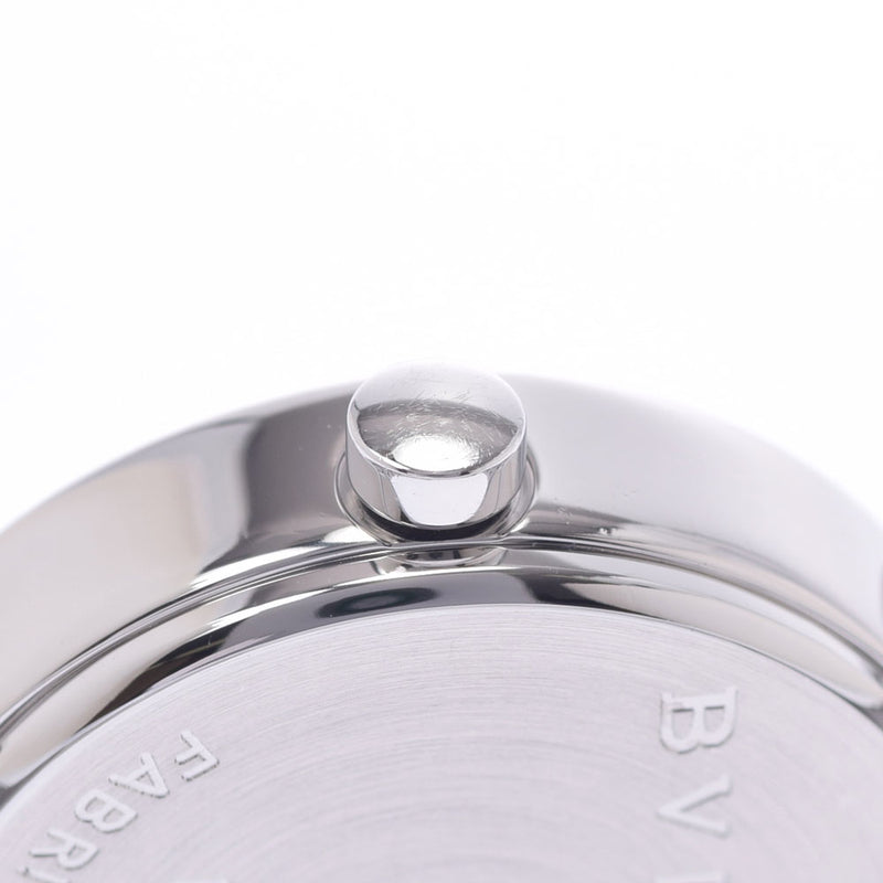 BVLGARI ブルガリ ブルガリブルガリ 23 12Pダイヤ BB23SS レディース SS 腕時計 クオーツ 黒文字盤 Aランク 中古 銀蔵