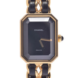 香奈儿香奈儿（Chanel Chanel Chanel）首映尺寸L女士GP/Leather Watch Quartz Black Dis A Rank二手Ginzo