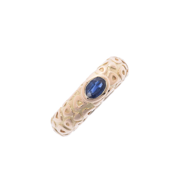 CHAUMET Shome Sapphire No. 8.5 Ladies K18YG Ring / Ring A Rank Used Ginzo