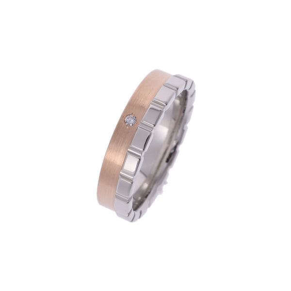 ROYAL Assacher Royal Assasser Diamond 0.01ct 17 Unisex PT950/K18PG Ring/Ring A Rank Used Ginzo