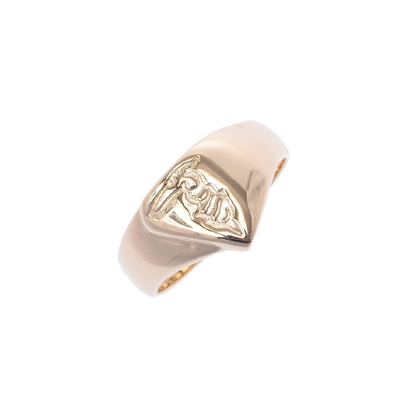 Other TRUSSARDI Gold No. 17 Unisex K18YG Ring / Ring A Rank Used Ginzo