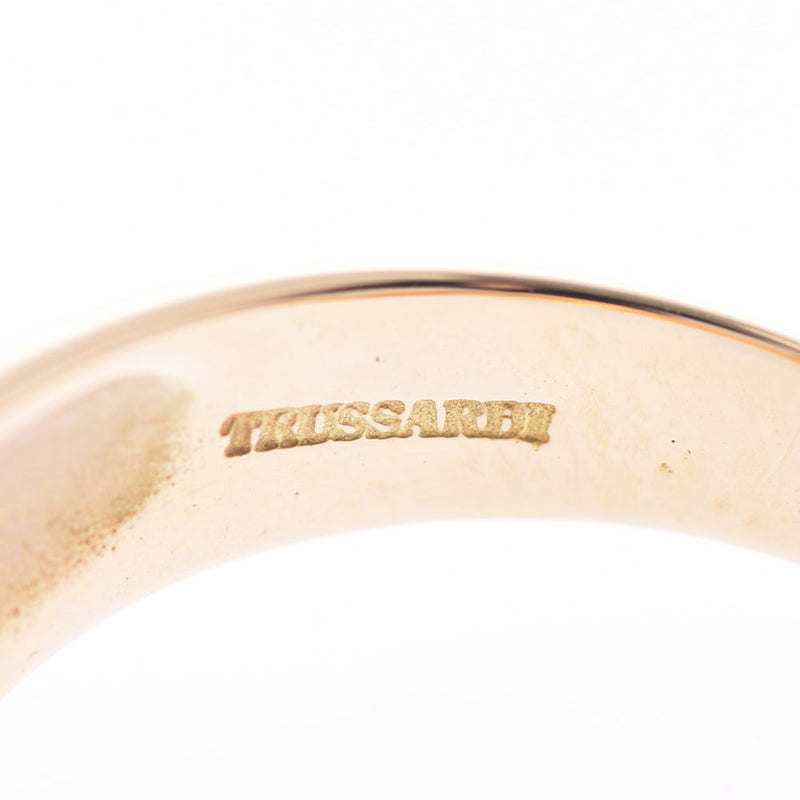 Other TRUSSARDI Gold No. 17 Unisex K18YG Ring / Ring A Rank Used Ginzo