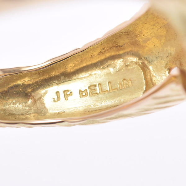 Other jumpierebellan elephant motifuro onyx/diamond 0.12ct Gold No. 13 Ladies K18YG Ring/Ring A Rank Used Ginzo