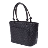 CHANEL Chanel Cambon Line Large Tote Black/Enamel Ladies Leather Tote Bag AB Rank used Ginzo