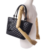 香奈儿香奈儿（Chanel Chanel Cambon）系列大手提袋黑色/搪瓷女士皮革手提袋AB级使用Ginzo