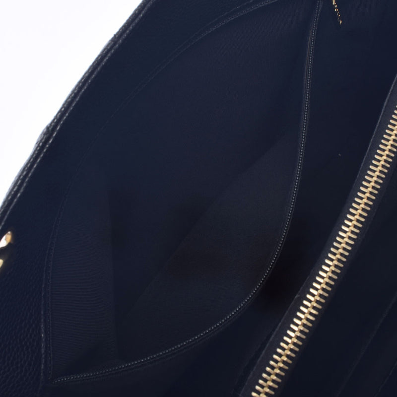 CHANEL Chanel Matrasse GST Tote Old Bran Black Gold Bracket Ladies Caviar Skin Tote Bag A Rank used Ginzo