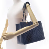 CHANEL Chanel Matrasse GST Tote Old Bran Black Gold Bracket Ladies Caviar Skin Tote Bag A Rank used Ginzo