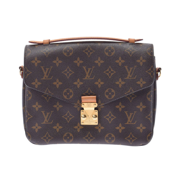 LOUIS VUITTON ルイヴィトン モノグラム  ポシェットメティスMM 2WAYバッグ ブラウン M44875 レディース モノグラムキャンバス ハンドバッグ Bランク 中古 銀蔵