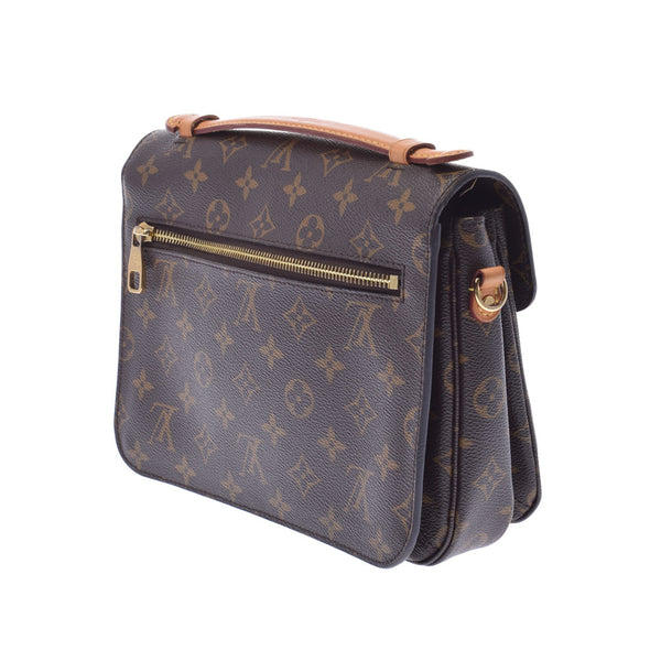 LOUIS VUITTON ルイヴィトン モノグラム  ポシェットメティスMM 2WAYバッグ ブラウン M44875 レディース モノグラムキャンバス ハンドバッグ Bランク 中古 銀蔵