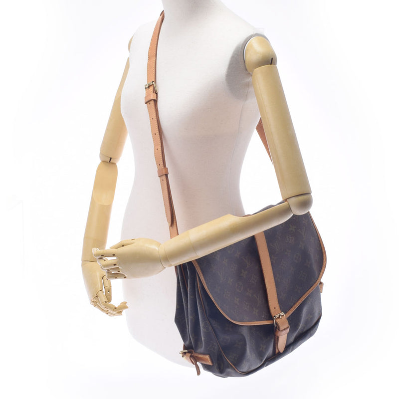 路易威顿路易·维顿（Louis Vuitton）路易威登（Louis Vuitton）会标符号35棕色M42254男女通用会标帆布肩带B等级二手Ginzo