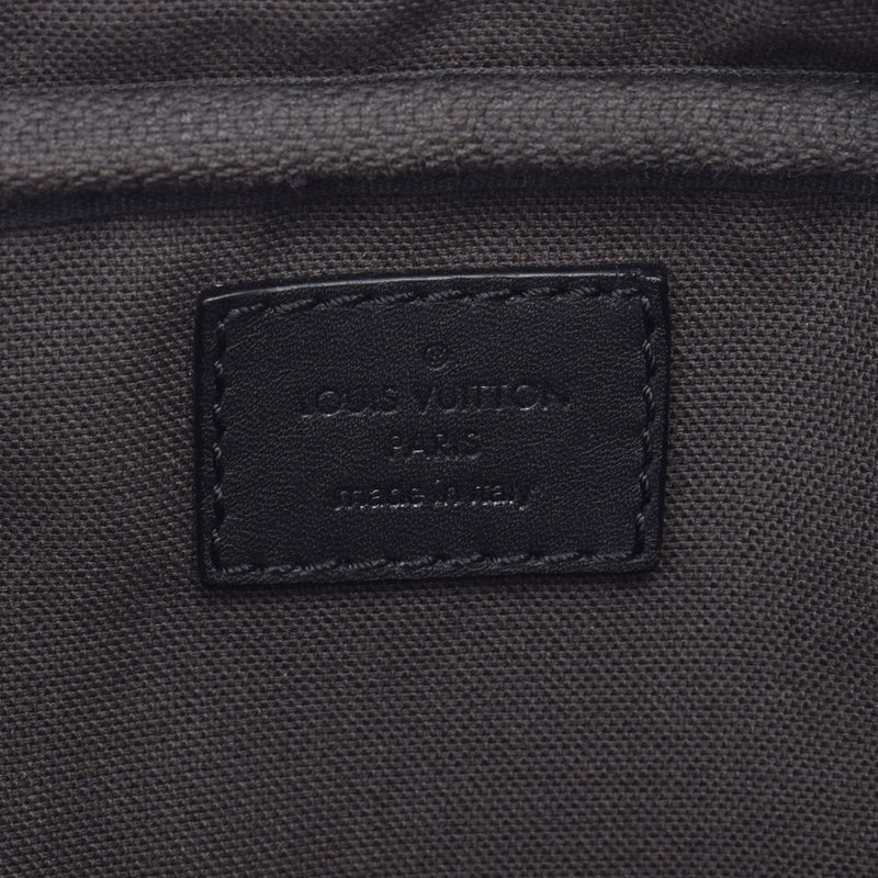 LOUIS VUITTON Louis Vuitton Damier Anfini Ambler Black N41288 Men's Damian Finish Body Bag AB Rank Used Ginzo