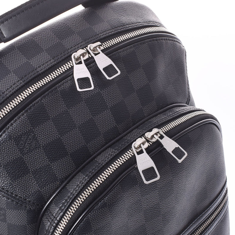 LOUIS VUITTON Louis Vuitton Damier Graphit Michael Backpack Black N58024 Men's Damier Graphit Canvas Backpack Daypack AB Rank Used Ginzo