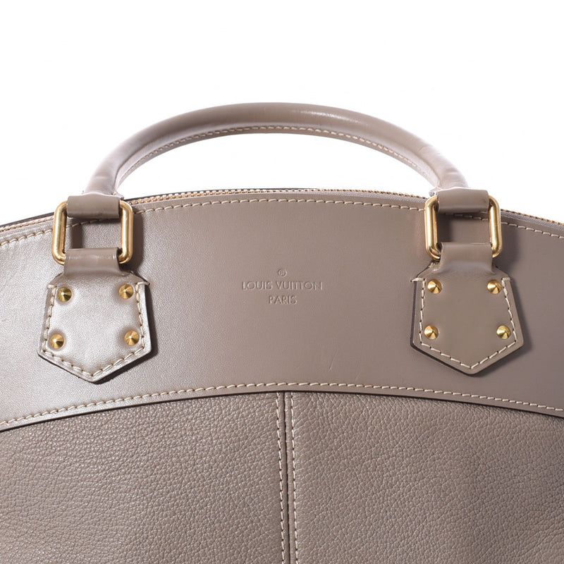 LOUIS VUITTON ルイヴィトン スハリ ロックイットMM グレー ゴールド金具 M91791 レディース レザー ハンドバッグ ABランク 中古 銀蔵