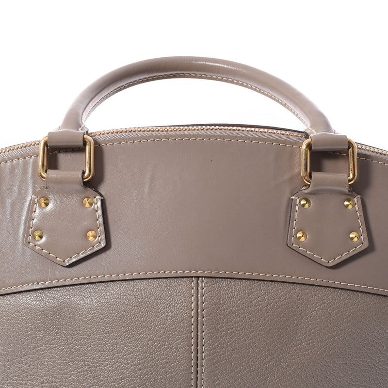 LOUIS VUITTON ルイヴィトン スハリ ロックイットMM グレー ゴールド金具 M91791 レディース レザー ハンドバッグ ABランク 中古 銀蔵