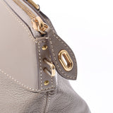 LOUIS VUITTON ルイヴィトン スハリ ロックイットMM グレー ゴールド金具 M91791 レディース レザー ハンドバッグ ABランク 中古 銀蔵