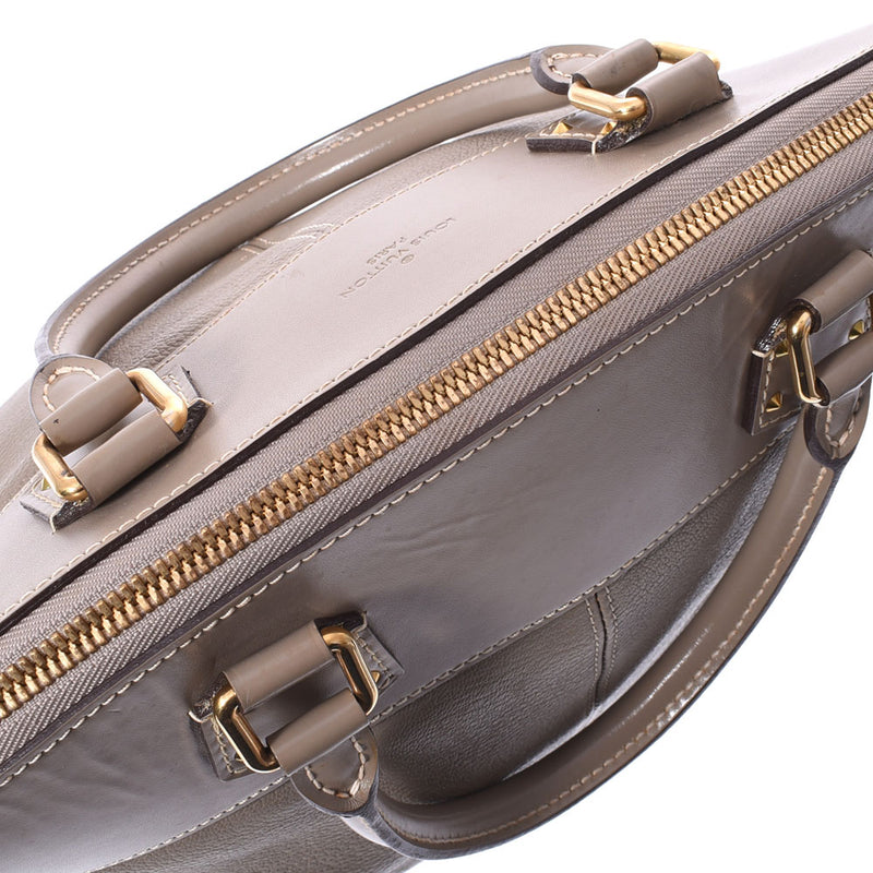 LOUIS VUITTON ルイヴィトン スハリ ロックイットMM グレー ゴールド金具 M91791 レディース レザー ハンドバッグ ABランク 中古 銀蔵