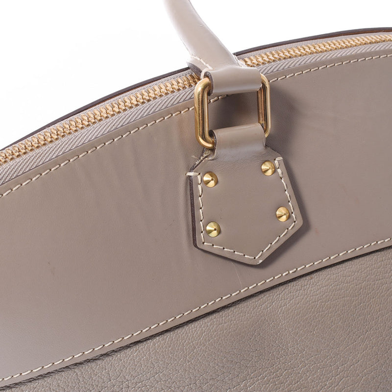 LOUIS VUITTON ルイヴィトン スハリ ロックイットMM グレー ゴールド金具 M91791 レディース レザー ハンドバッグ ABランク 中古 銀蔵