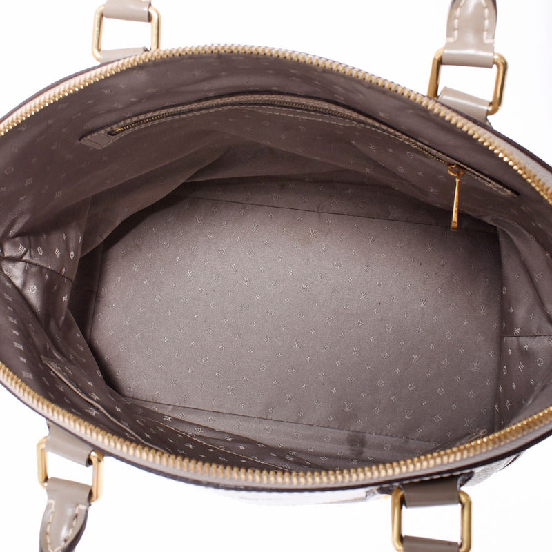 LOUIS VUITTON ルイヴィトン スハリ ロックイットMM グレー ゴールド金具 M91791 レディース レザー ハンドバッグ ABランク 中古 銀蔵