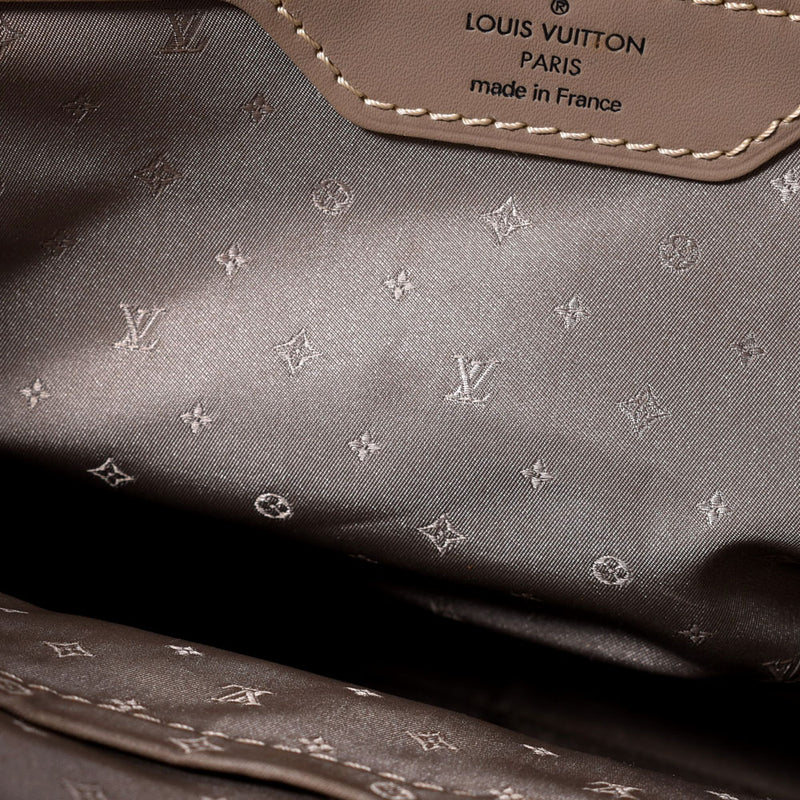 LOUIS VUITTON ルイヴィトン スハリ ロックイットMM グレー ゴールド金具 M91791 レディース レザー ハンドバッグ ABランク 中古 銀蔵