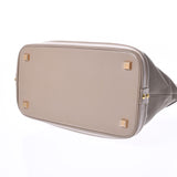 LOUIS VUITTON ルイヴィトン スハリ ロックイットMM グレー ゴールド金具 M91791 レディース レザー ハンドバッグ ABランク 中古 銀蔵