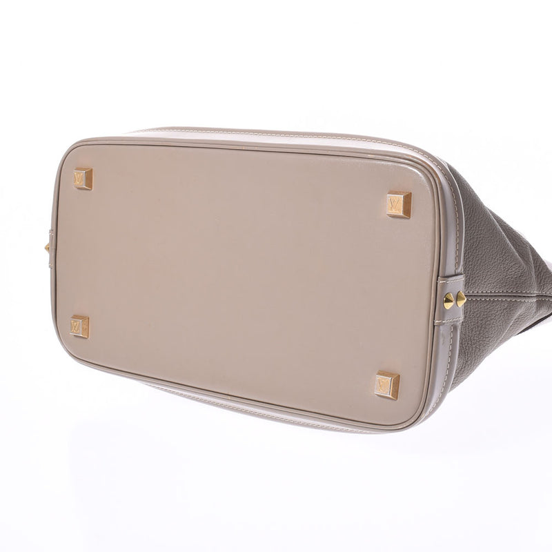 LOUIS VUITTON ルイヴィトン スハリ ロックイットMM グレー ゴールド金具 M91791 レディース レザー ハンドバッグ ABランク 中古 銀蔵