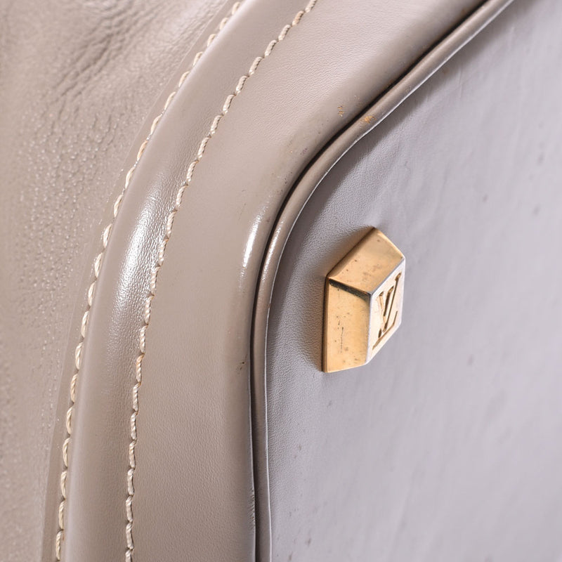 LOUIS VUITTON ルイヴィトン スハリ ロックイットMM グレー ゴールド金具 M91791 レディース レザー ハンドバッグ ABランク 中古 銀蔵