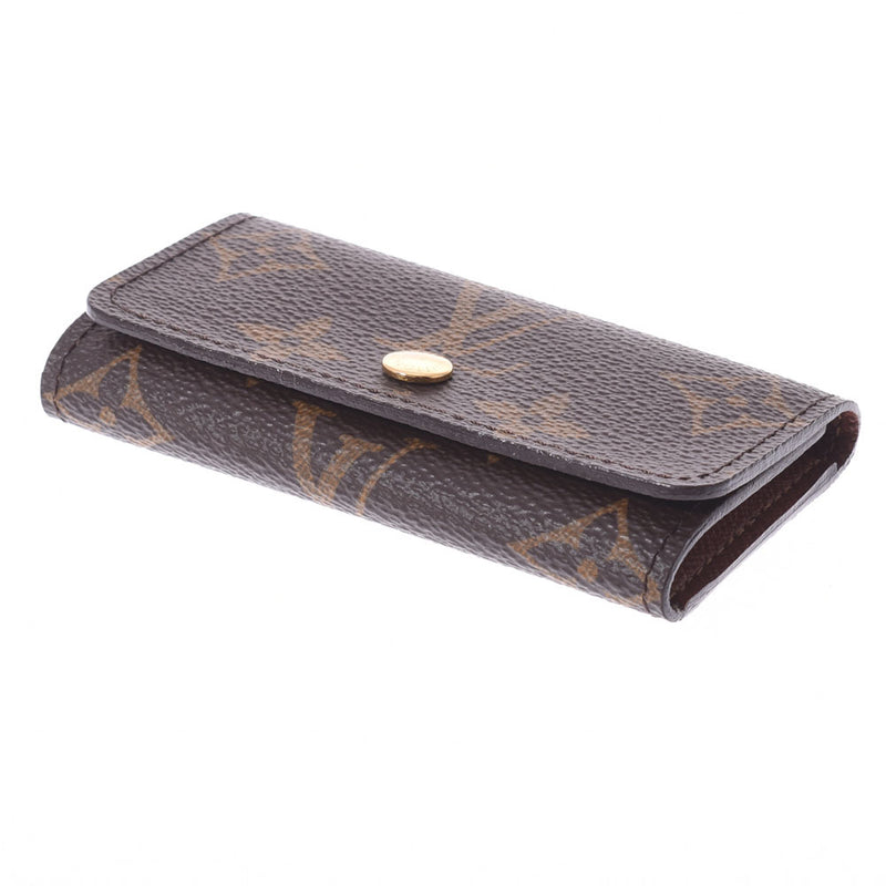 LOUIS VUITTON Louis Vuitton Monogram Multicre 4 4 ​​-key case Brown M69517 Unisex Monogram Canvas Key Case A Rank used Ginzo