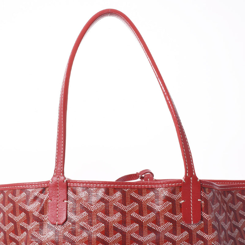 GOYARD Goyal Saint -Lui PM Red Unisex PVC Tote Bag B Rank used Ginzo