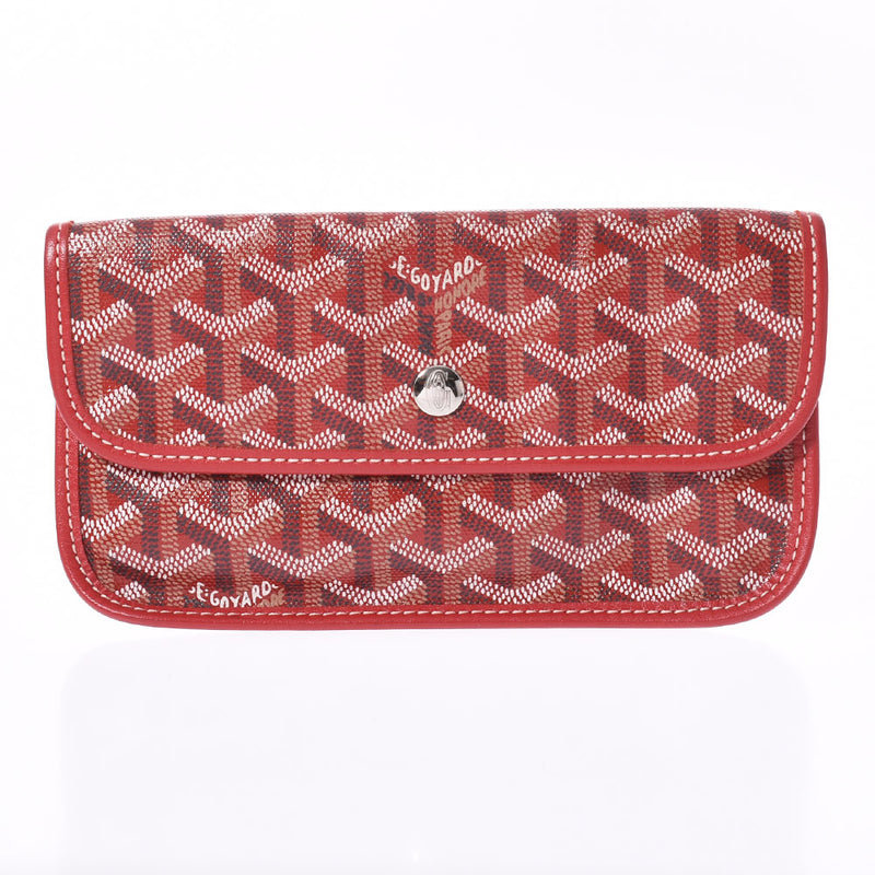 Goyard Goyal Saint -lui PM红色男女pvC手提袋B级使用Ginzo