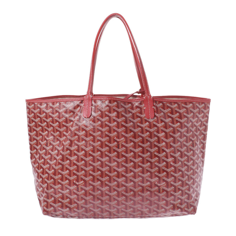 GOYARD Goyal Saint -Lui PM Red Unisex PVC Tote Bag B Rank used Ginzo