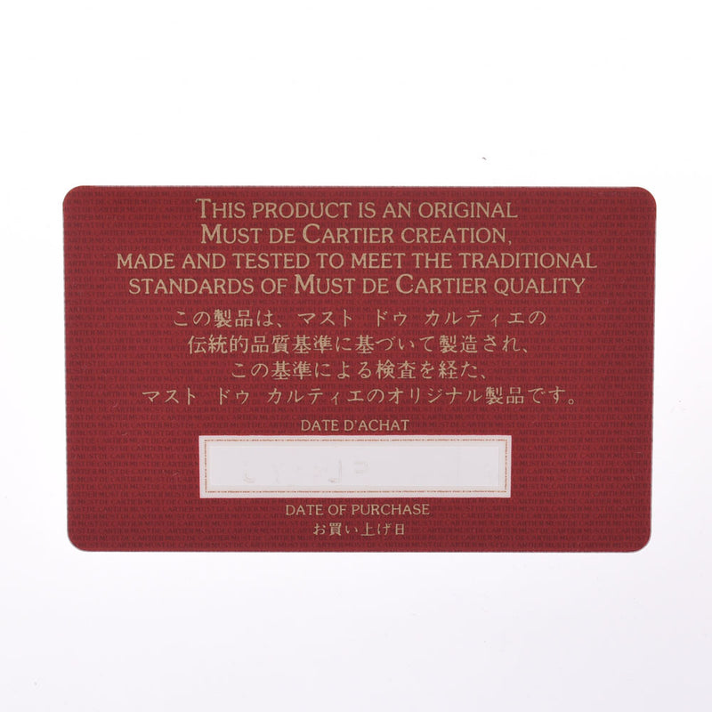 Cartier Cartier Mast Bordeaux Ladies小牛手提包级别使用Ginzo