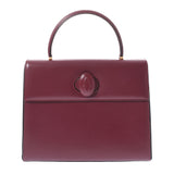 Cartier Cartier Mast Bordeaux Ladies小牛手提包级别使用Ginzo