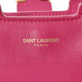 SAINT LAURENT Saint Laurent Petit Bass 2WAY Shoulder Bag Pink Gold Bracket 311210 Ladies Calf Handbag AB Rank Used Ginzo