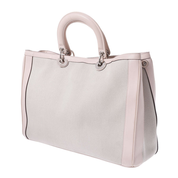 Christian DIOR Christian Dior Diorissimo 2way Bag Pink Ladies Calf x Towal Handbag A Rank Used Ginzo
