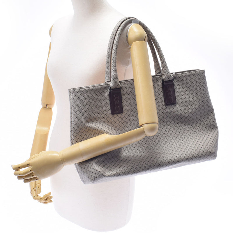 BOTTEGAVENETA ボッテガヴェネタ マルコポーロ グレージュ BO6164977C ユニセックス PVC トートバッグ Bランク 中古 銀蔵