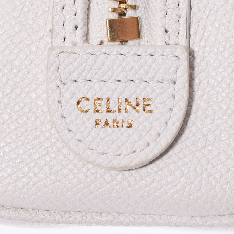 Celine Celine Minoboston 2Way白金支架男女Calf手提包用ginzo等级