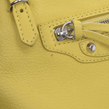 BALENCIAGA Balenciaga Zapapa Mini 2WAY Bag Yellow 357333 Ladies Calf Handbag B Rank used Ginzo