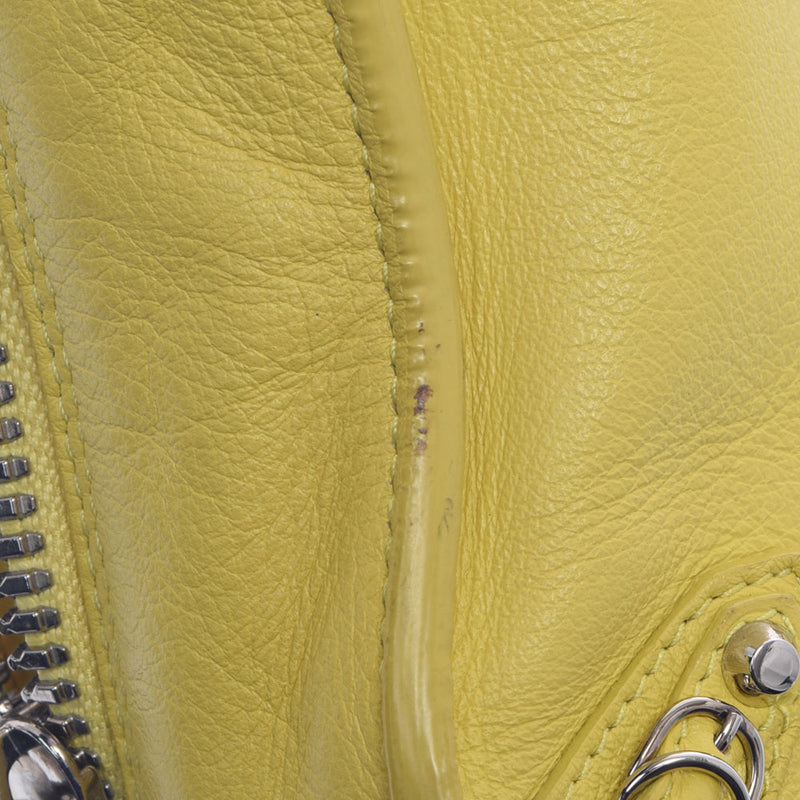 BALENCIAGA Balenciaga Zapapa Mini 2WAY Bag Yellow 357333 Ladies Calf Handbag B Rank used Ginzo