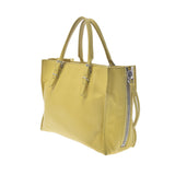 BALENCIAGA Balenciaga Zapapa Mini 2WAY Bag Yellow 357333 Ladies Calf Handbag B Rank used Ginzo