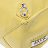 BALENCIAGA Balenciaga Zapapa Mini 2WAY Bag Yellow 357333 Ladies Calf Handbag B Rank used Ginzo