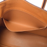 HERMES エルメス ホワイトバス GM ナチュラルサブレ □E刻印(2001年頃) ユニセックス レザー ハンドバッグ Bランク 中古 銀蔵