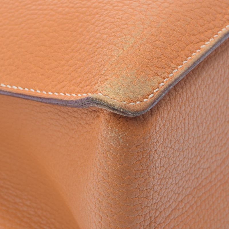 HERMES エルメス ホワイトバス GM ナチュラルサブレ □E刻印(2001年頃) ユニセックス レザー ハンドバッグ Bランク 中古 銀蔵