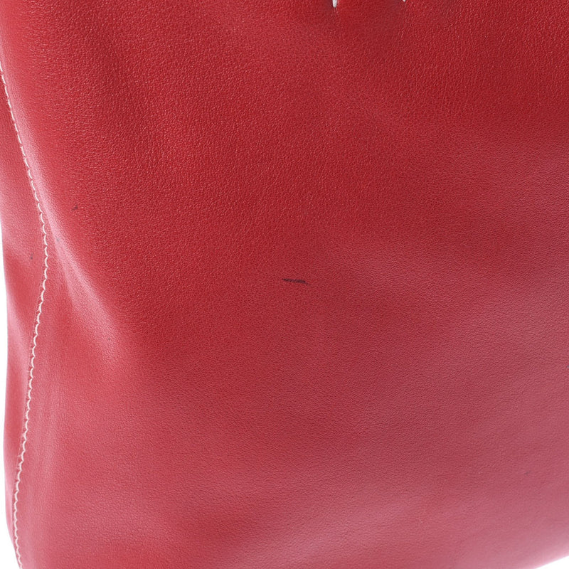 HERMES Hermes Dubble Sense 28 Reversible Tote Rouge Rouge Rouge/Rouge Viff □ P -engraved (around 2012) Unisex Vo Sickim Handbag B Rank used Ginzo