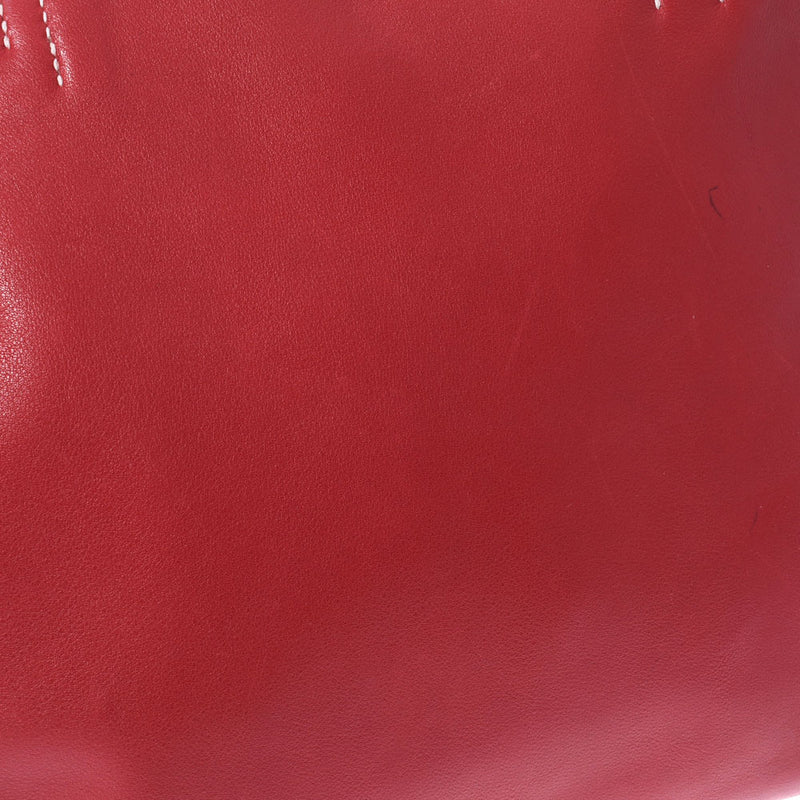 HERMES Hermes Dubble Sense 28 Reversible Tote Rouge Rouge Rouge/Rouge Viff □ P -engraved (around 2012) Unisex Vo Sickim Handbag B Rank used Ginzo