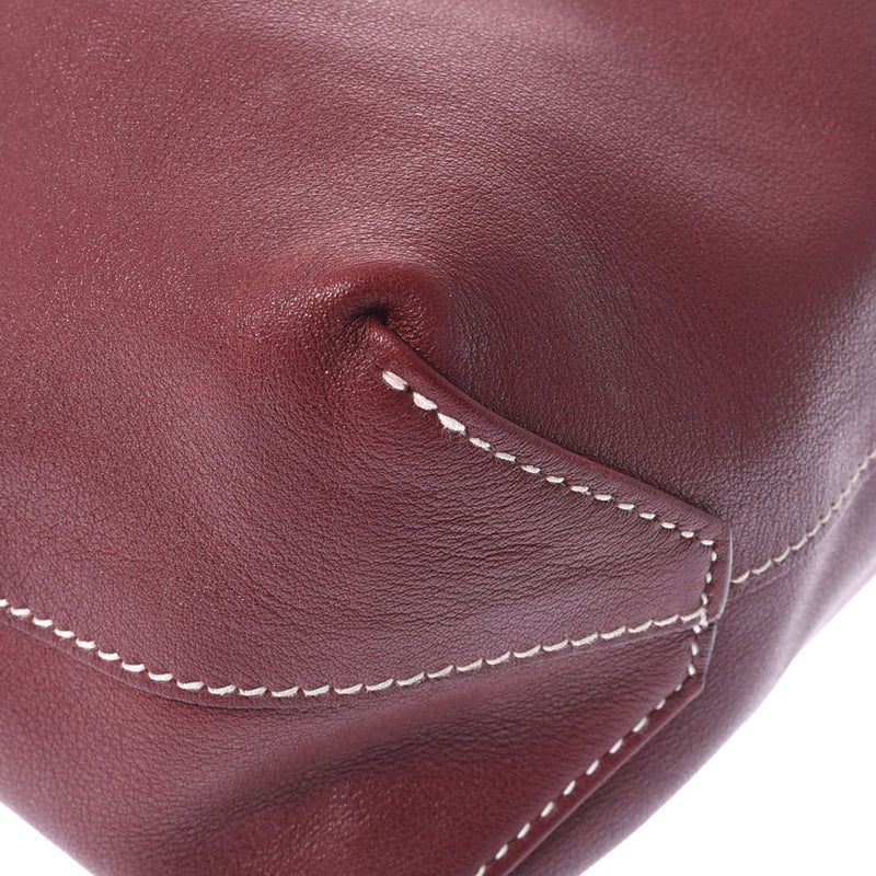 HERMES Hermes Dubble Sense 28 Reversible Tote Rouge Rouge Rouge/Rouge Viff □ P -engraved (around 2012) Unisex Vo Sickim Handbag B Rank used Ginzo