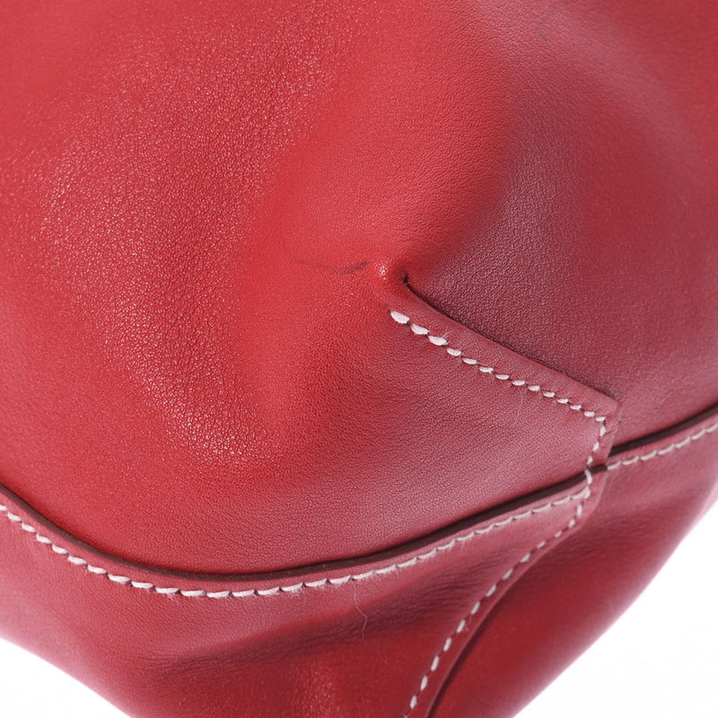 HERMES Hermes Dubble Sense 28 Reversible Tote Rouge Rouge Rouge/Rouge Viff □ P -engraved (around 2012) Unisex Vo Sickim Handbag B Rank used Ginzo