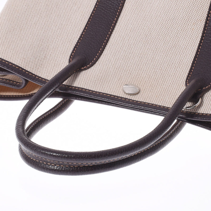 HERMES Hermes Garden Party TPM Maron □ H engraved (around 2004) Ladies canvas handbag AB rank used Ginzo