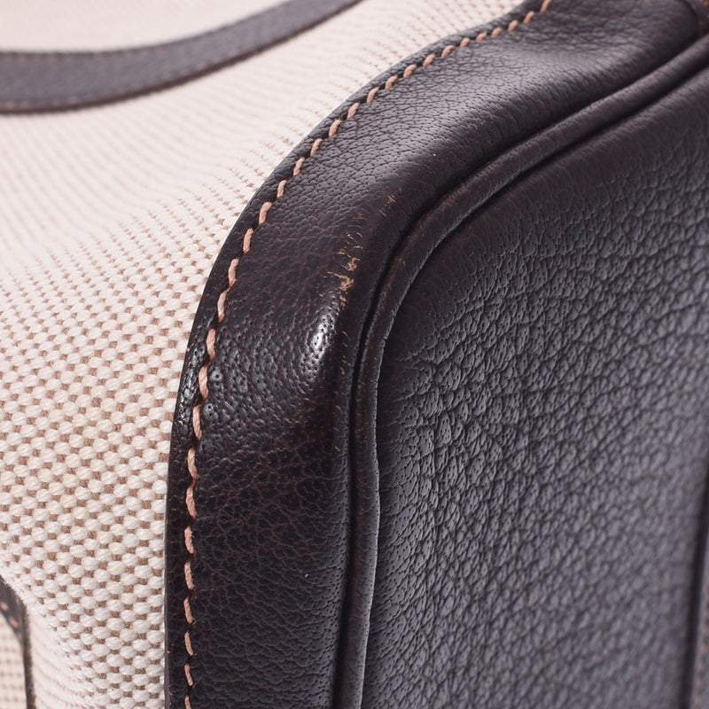 HERMES Hermes Garden Party TPM Maron □ H engraved (around 2004) Ladies canvas handbag AB rank used Ginzo